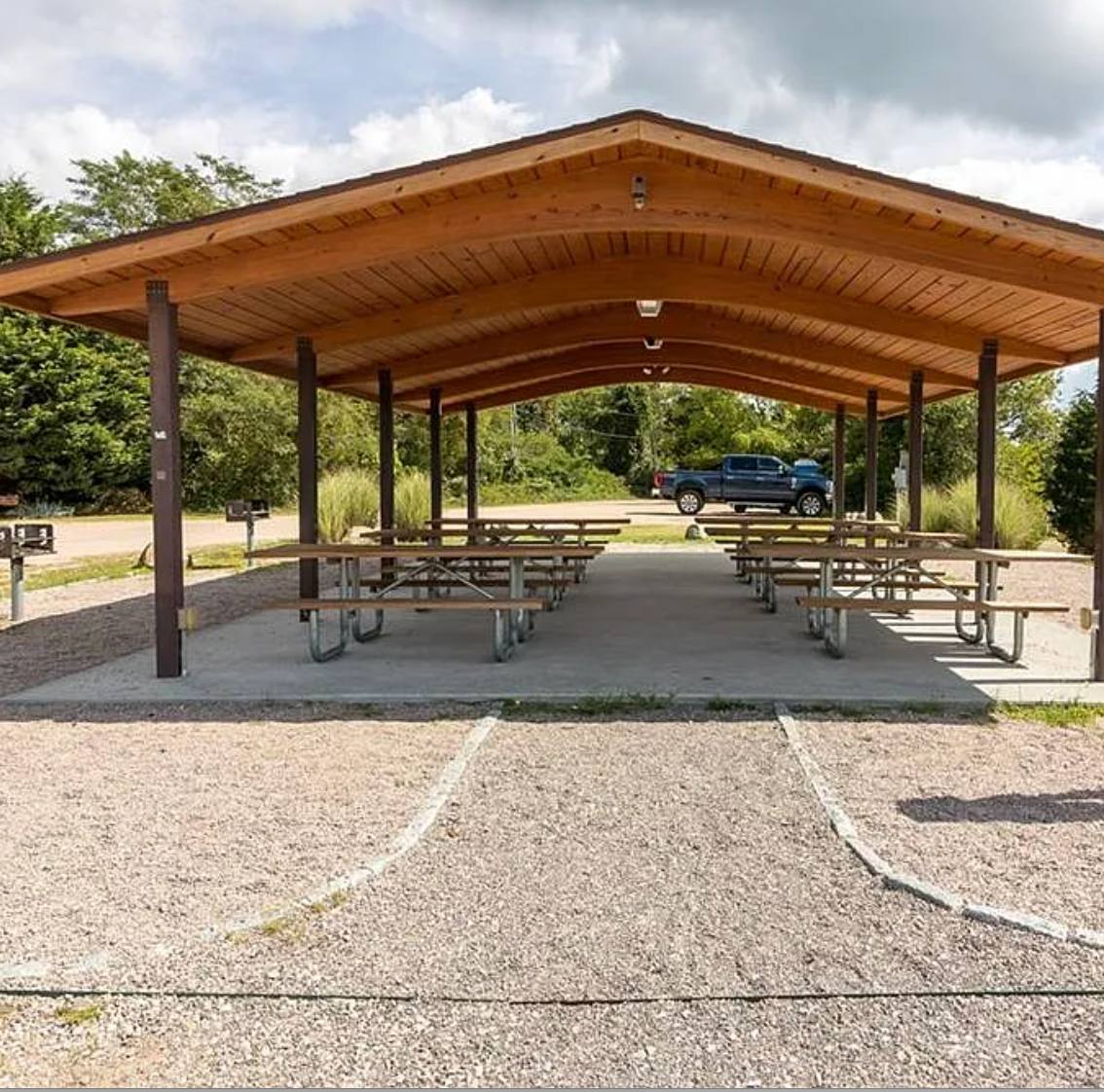 Beach pavilion