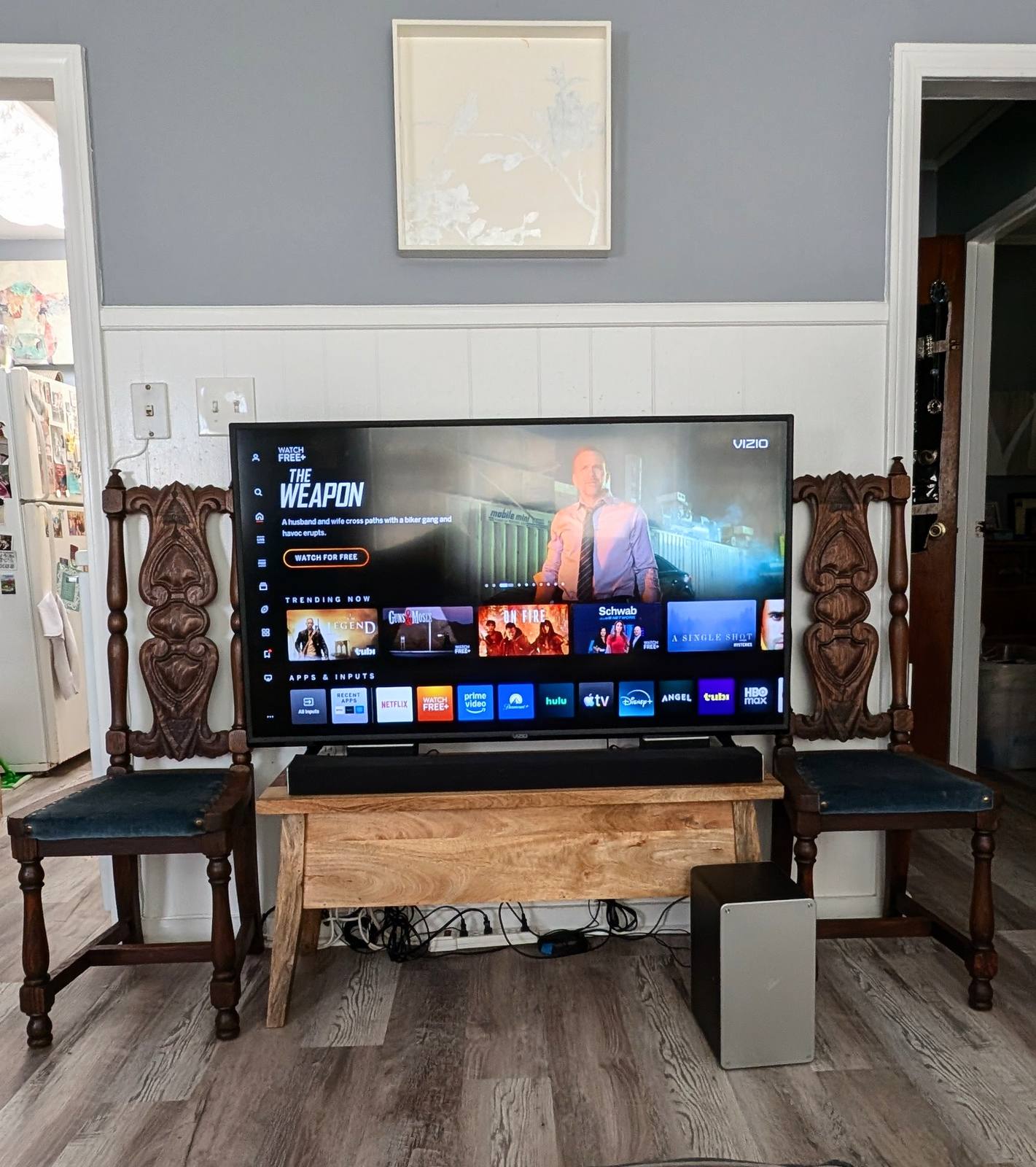 Television and family room seating